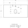 Столешница BELBAGNO KEP-90-CESTR-W0